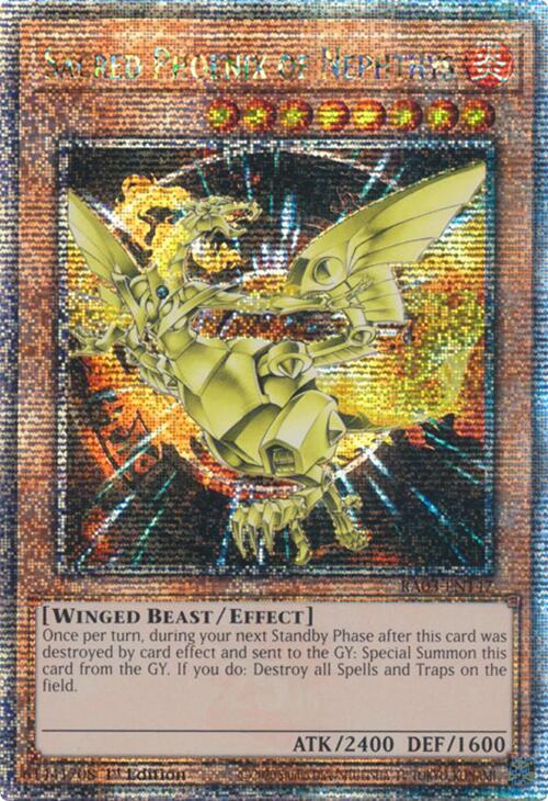 Sacred Phoenix of Nephthys (Quarter Century Secret Rare) (RA03-EN147) (RA03)