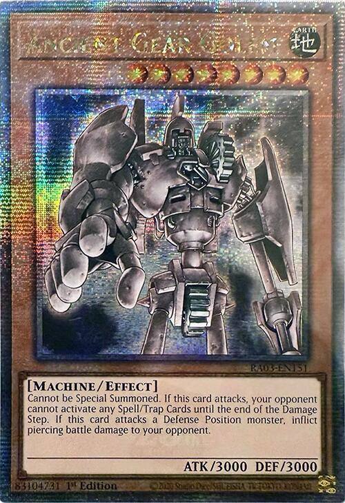 Ancient Gear Golem (Quarter Century Secret Rare) (RA03-EN151) (RA03)
