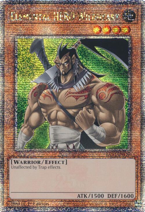 Elemental HERO Wildheart (Quarter Century Secret Rare) (RA03-EN157) (RA03)