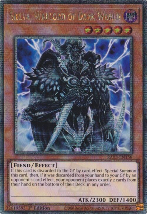 Sillva, Warlord of Dark World (Quarter Century Secret Rare) (RA03-EN158) (RA03)