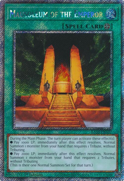 Mausoleum of the Emperor (Platinum Secret Rare) (RA03-EN167) (RA03)