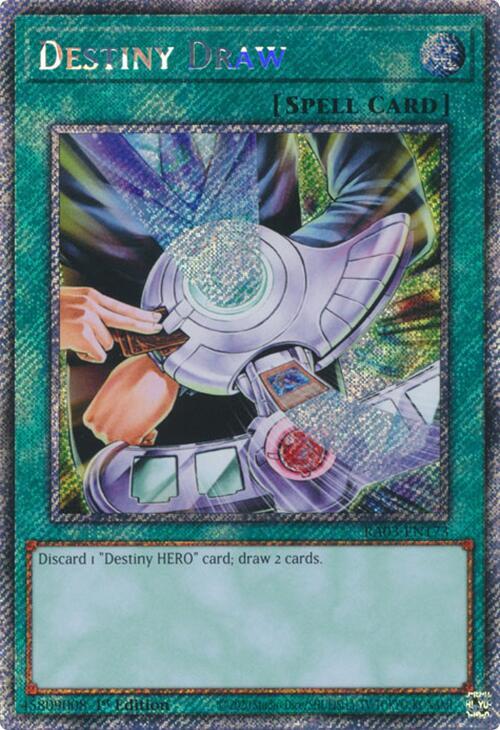 Destiny Draw (Platinum Secret Rare) (RA03-EN173) (RA03)
