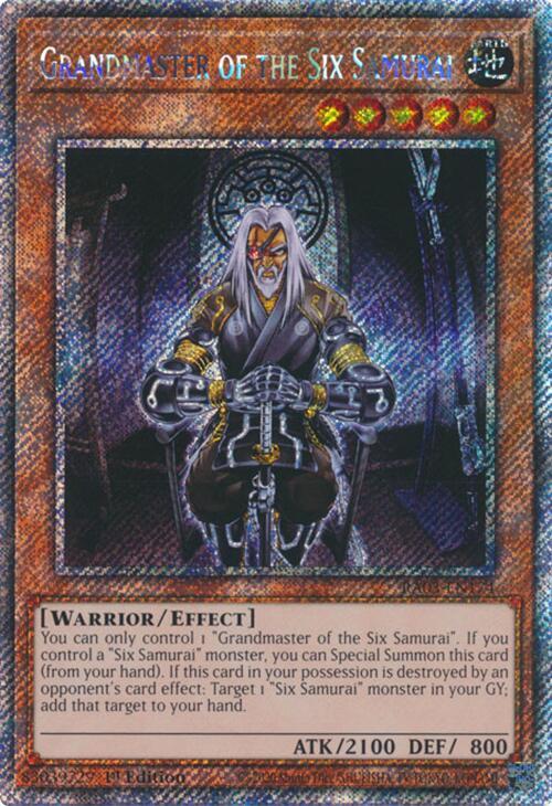 Grandmaster of the Six Samurai (Platinum Secret Rare) (RA03-EN174) (RA03)