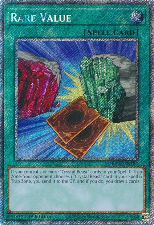 Rare Value (Platinum Secret Rare) (RA03-EN182) (RA03)