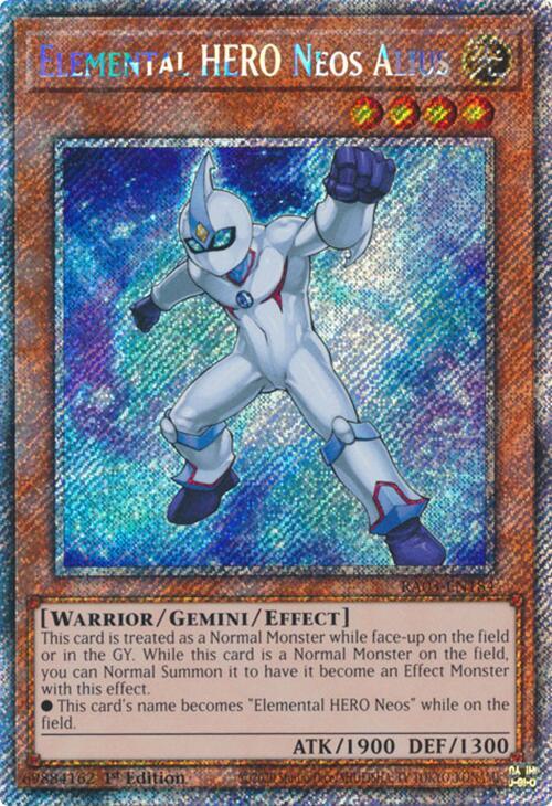 Elemental HERO Neos Alius (Platinum Secret Rare) (RA03-EN184) (RA03)
