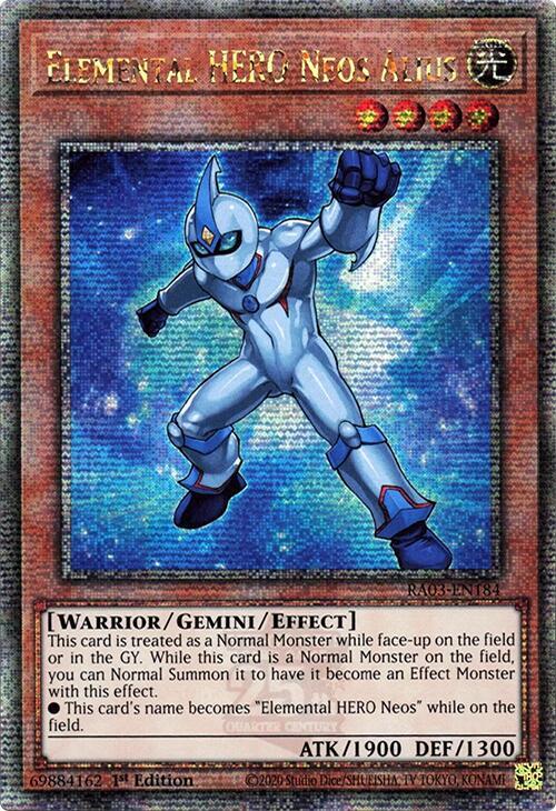 Elemental HERO Neos Alius (Quarter Century Secret Rare) (RA03-EN184) (RA03)
