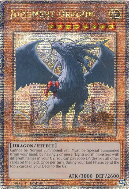 Judgment Dragon (Quarter Century Secret Rare) (RA03-EN196) (RA03)