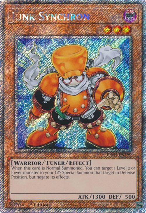 Junk Synchron (Platinum Secret Rare) (RA03-EN199) (RA03)