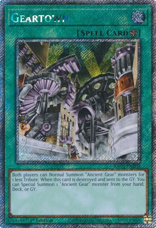 Geartown (Platinum Secret Rare) (RA03-EN203) (RA03)