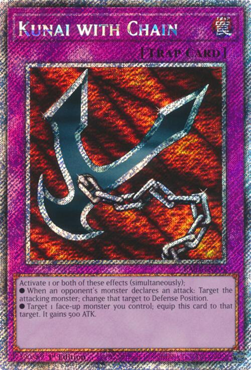 Kunai with Chain (Platinum Secret Rare) (RA03-EN204) (RA03)