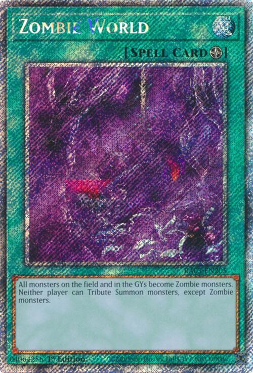 Zombie World (Platinum Secret Rare) (RA03-EN205) (RA03)