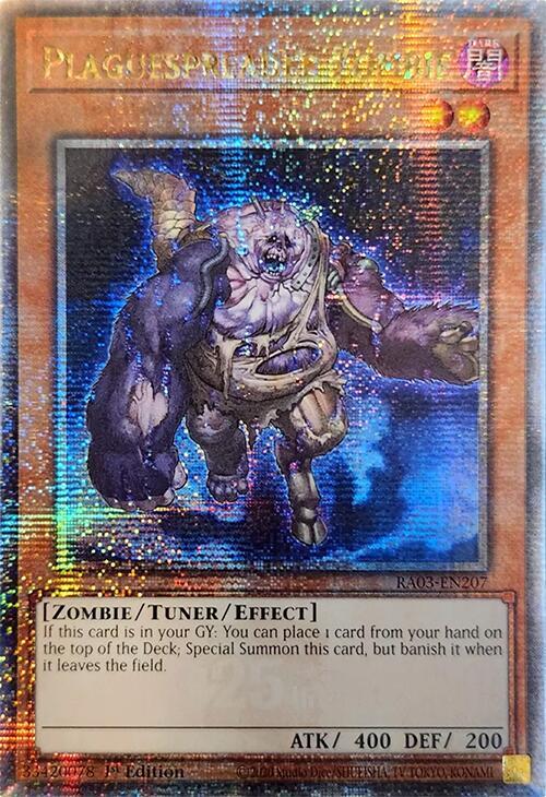 Plaguespreader Zombie (Quarter Century Secret Rare) (RA03-EN207) (RA03)