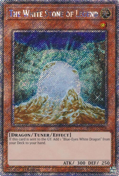 The White Stone of Legend (Platinum Secret Rare) (RA03-EN208) (RA03)