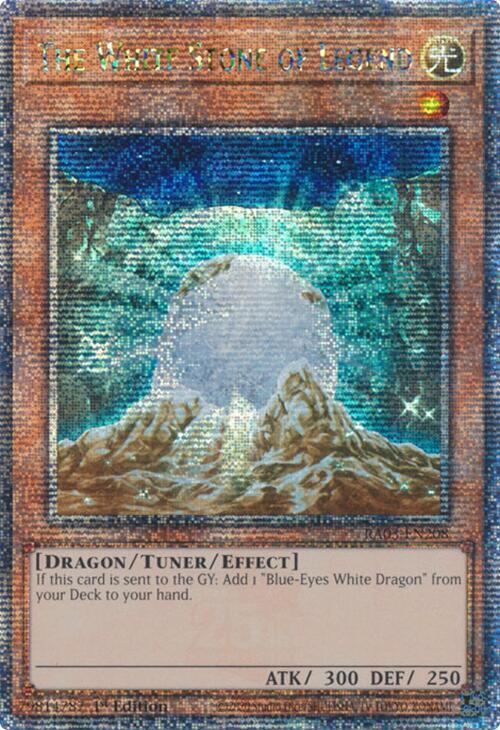 The White Stone of Legend (Quarter Century Secret Rare) (RA03-EN208) (RA03)