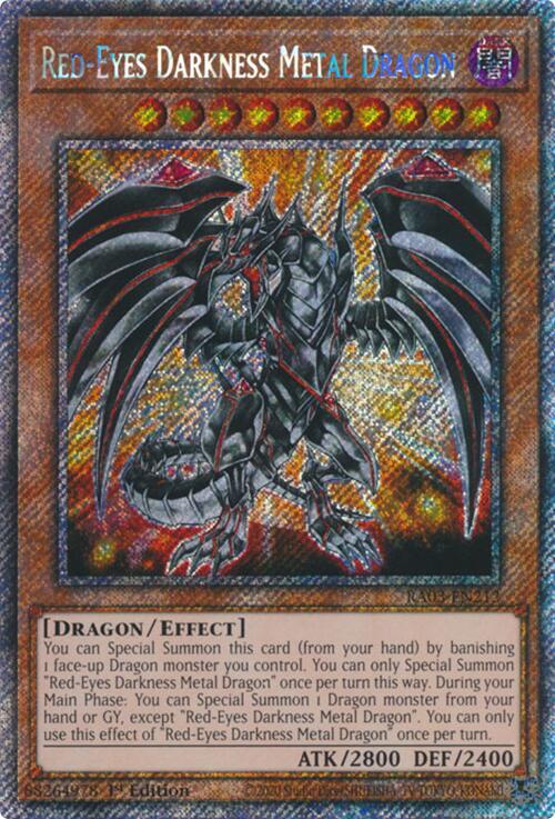 Red-Eyes Darkness Metal Dragon (Platinum Secret Rare) (RA03-EN212) (RA03)