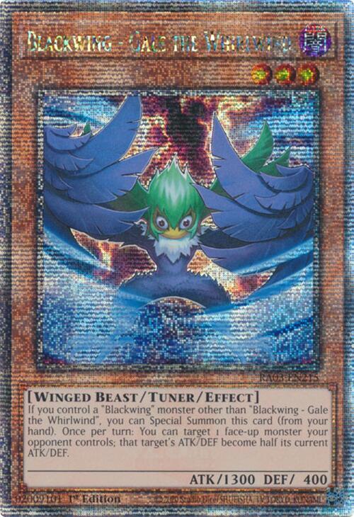 Blackwing - Gale the Whirlwind (Quarter Century Secret Rare) (RA03-EN215) (RA03)