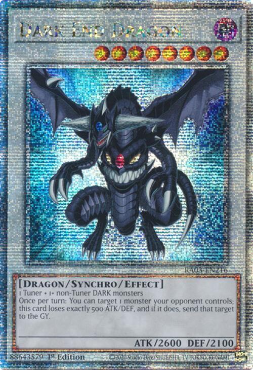 Dark End Dragon (Quarter Century Secret Rare) (RA03-EN216) (RA03)