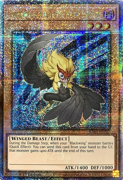 Blackwing - Kalut the Moon Shadow (Quarter Century Secret Rare) (RA03-EN217) (RA03)