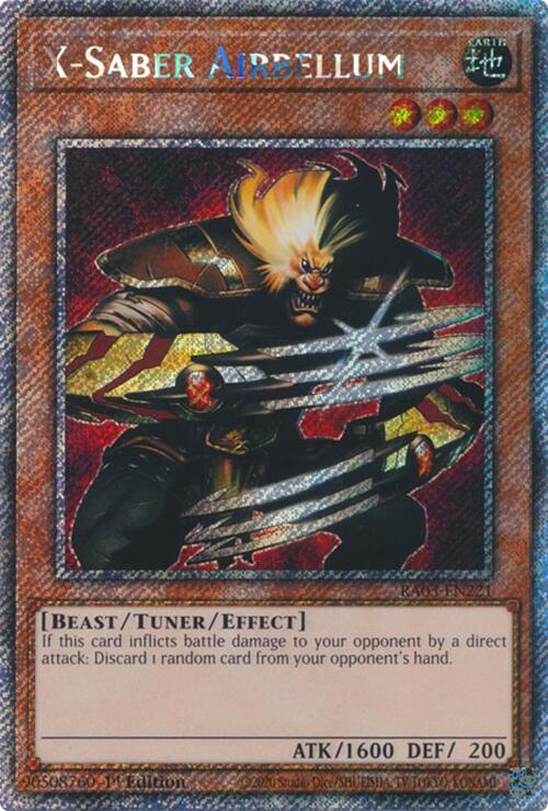 X-Saber Airbellum (Platinum Secret Rare) (RA03-EN221) (RA03)