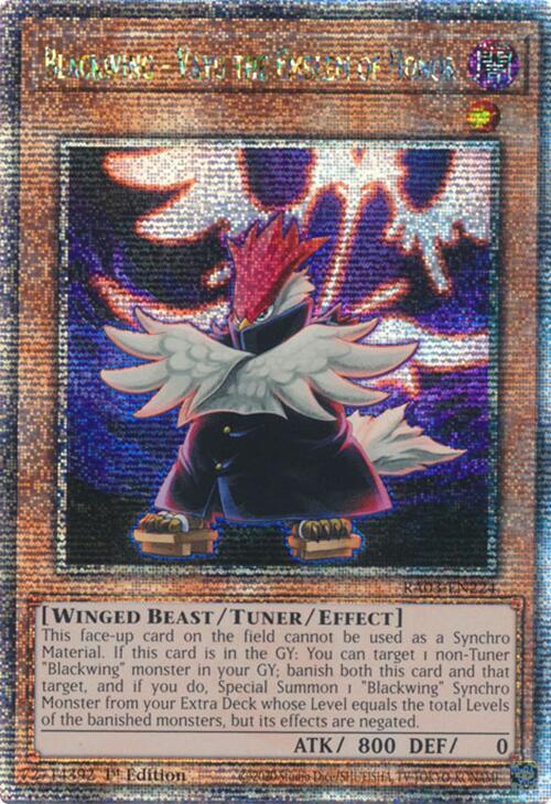 Blackwing - Vayu the Emblem of Honor (Quarter Century Secret Rare) (RA03-EN224) (RA03)