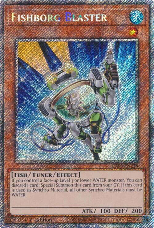 Fishborg Blaster (Platinum Secret Rare) (RA03-EN225) (RA03)