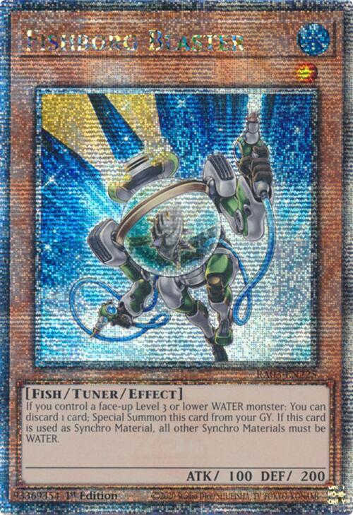 Fishborg Blaster (Quarter Century Secret Rare) (RA03-EN225) (RA03)