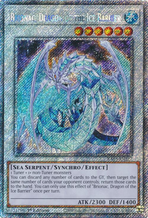 Brionac, Dragon of the Ice Barrier (Platinum Secret Rare) (RA03-EN227) (RA03)