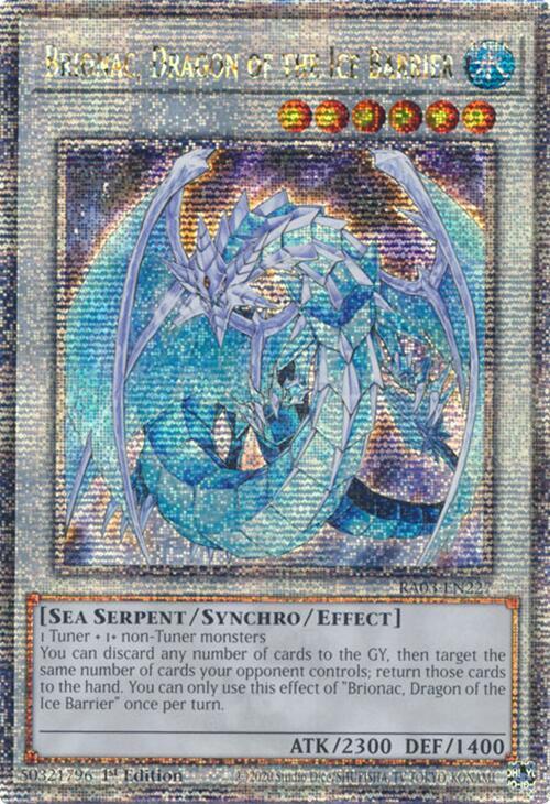 Brionac, Dragon of the Ice Barrier (Quarter Century Secret Rare) (RA03-EN227) (RA03)