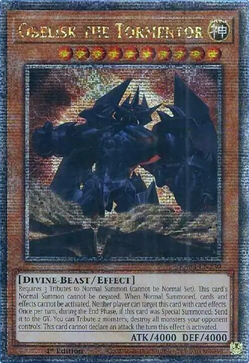 Obelisk the Tormentor (Quarter Century Secret Rare) (RA03-EN230) (RA03)
