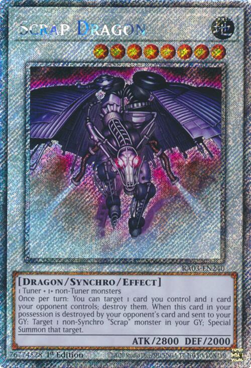 Scrap Dragon (Platinum Secret Rare) (RA03-EN240) (RA03)