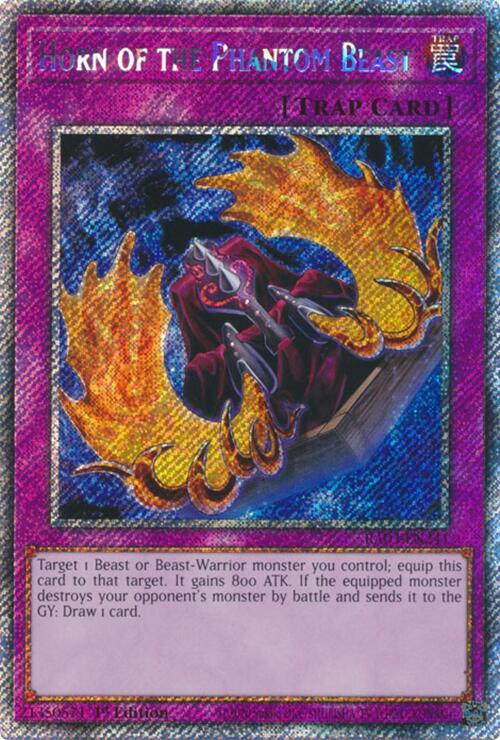 Horn of the Phantom Beast (Platinum Secret Rare) (RA03-EN241) (RA03)