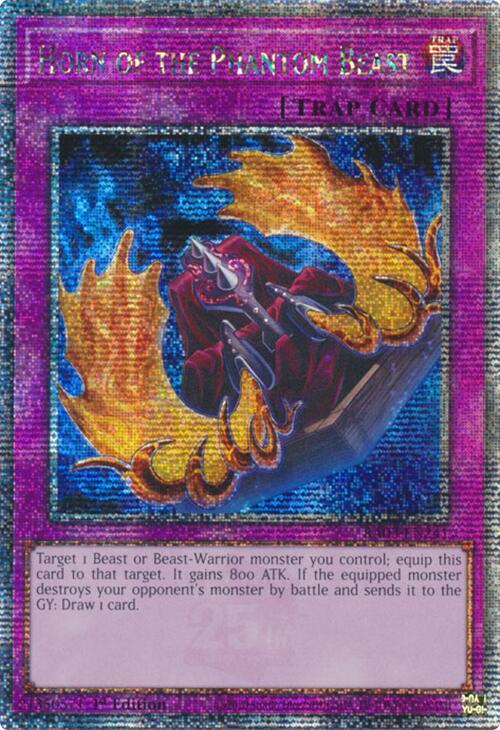 Horn of the Phantom Beast (Quarter Century Secret Rare) (RA03-EN241) (RA03)