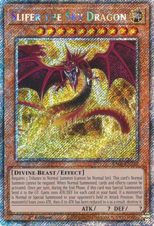 Slifer the Sky Dragon (Platinum Secret Rare) (RA03-EN244) (RA03)