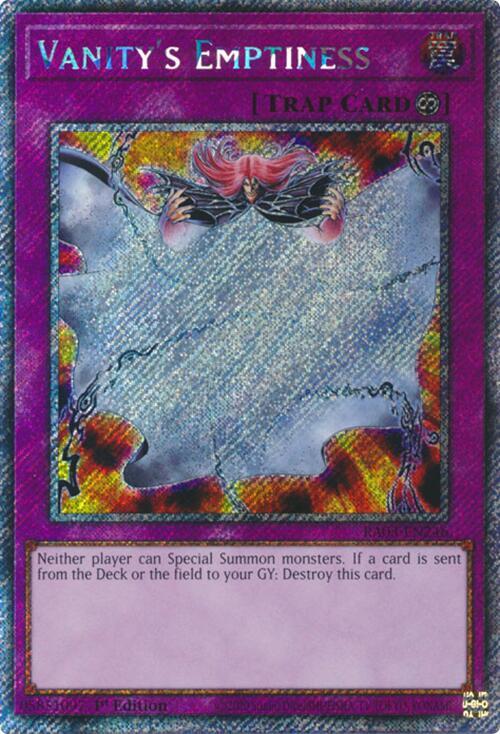 Vanity's Emptiness (Platinum Secret Rare) (RA03-EN246) (RA03)