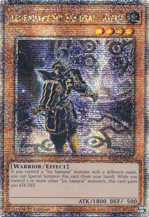 Legendary Six Samurai - Kizan (Quarter Century Secret Rare) (RA03-EN249) (RA03)