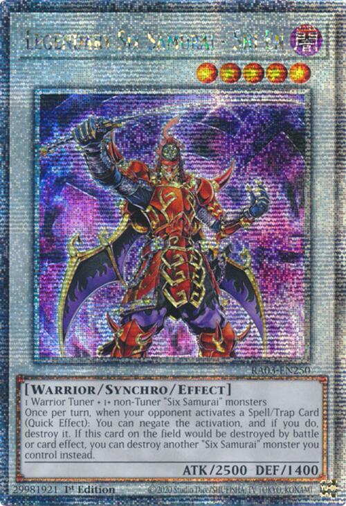 Legendary Six Samurai - Shi En (Quarter Century Secret Rare) (RA03-EN250) (RA03)