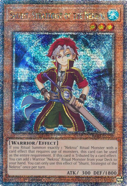 Shurit, Strategist of the Nekroz (Quarter Century Secret Rare) (RA03-EN259) (RA03)