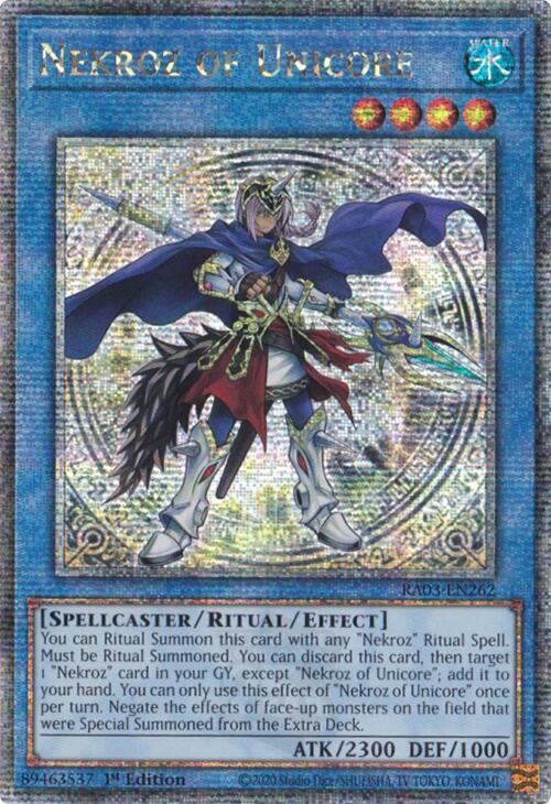 Nekroz of Unicore (Quarter Century Secret Rare) (RA03-EN262) (RA03)