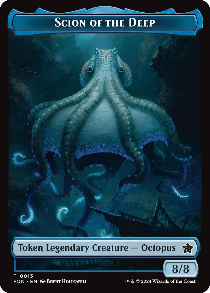 Scion of the Deep // Koma's Coil Doubled-Sided Token (13 // 11) (FDN)