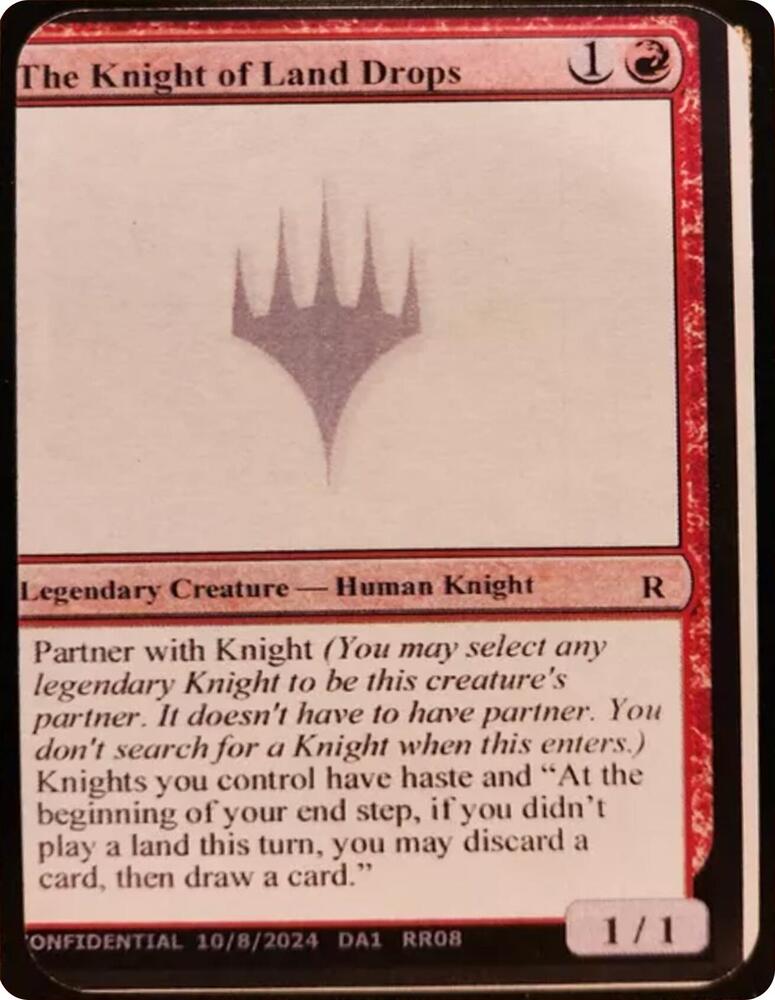 The Knight of Land Drops (UNK)