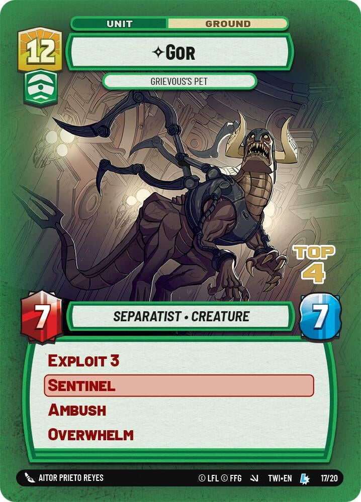Gor - Grievous's Pet (Top 4) (17/20) (OPP)