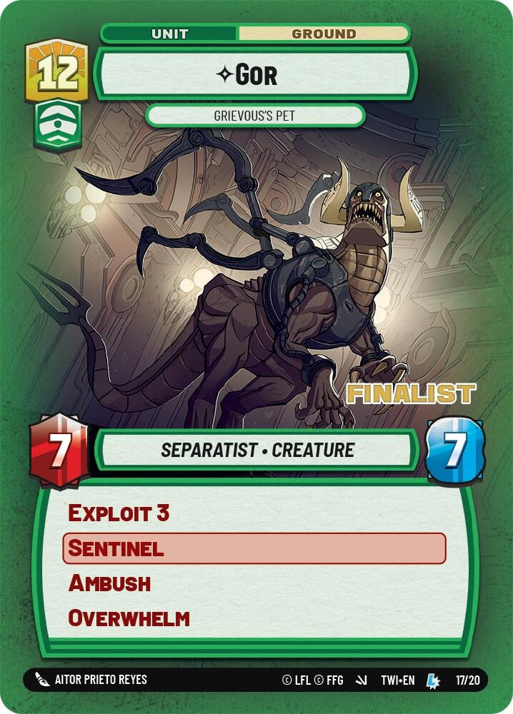 Gor - Grievous's Pet (Finalist) (17/20) (OPP)