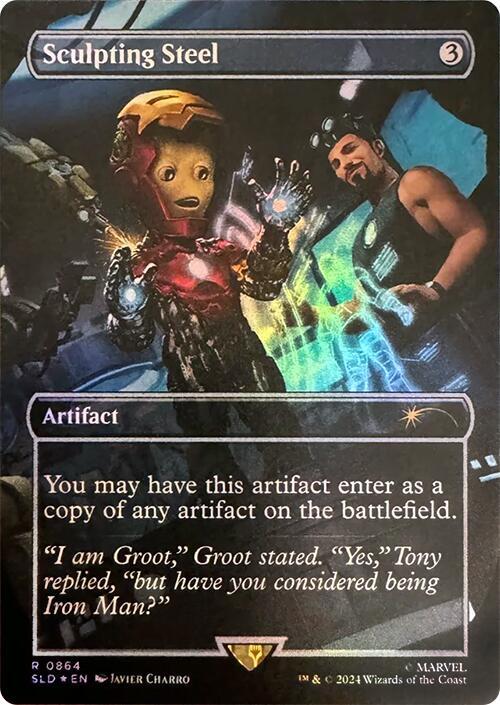 Sculpting Steel (Rainbow Foil) (864) (SLD)