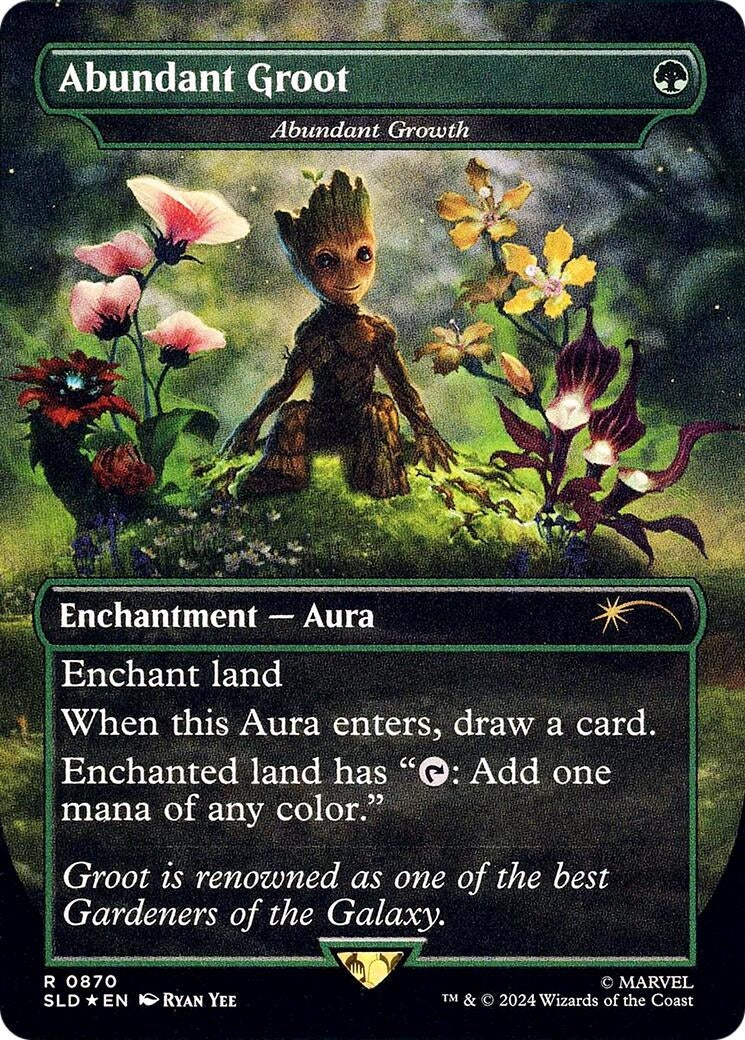 Abundant Groot - Abundant Growth (Rainbow Foil) (870) (SLD)