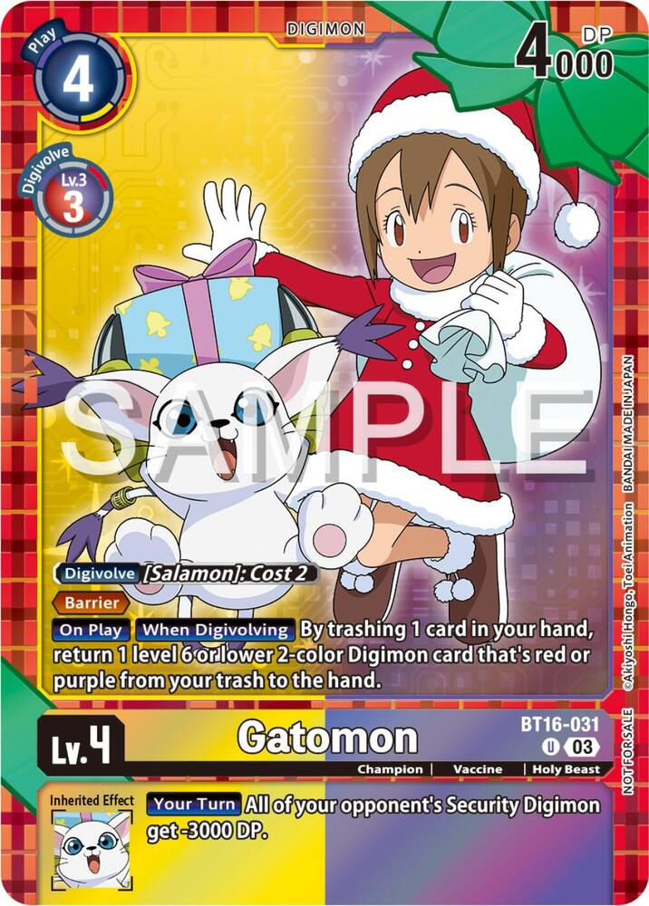 Gatomon (Winter Holiday Event 2024) (BT16-031 U) (BT-16)
