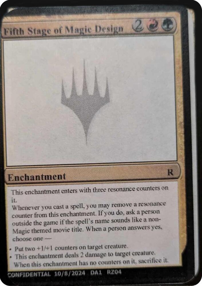 Fifth Stage of Magic Design (UNK)