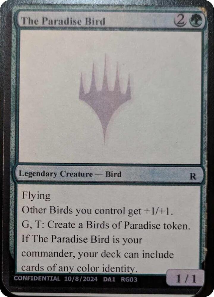 The Paradise Bird (UNK)