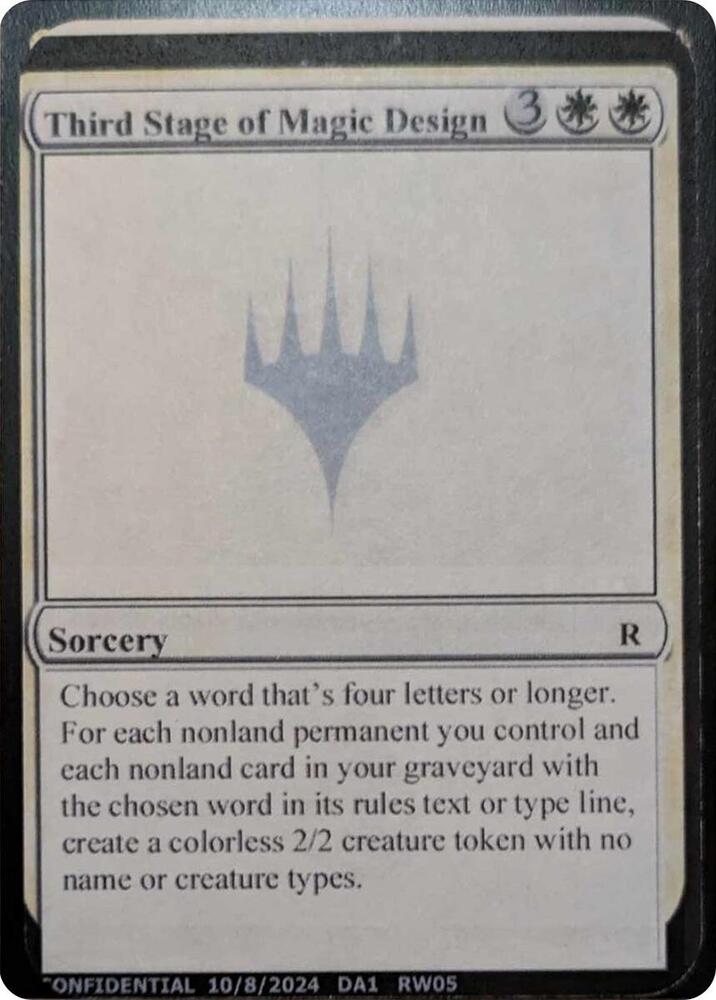 Third Stage of Magic Design (UNK)