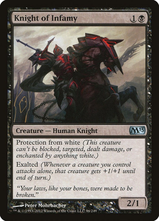 Image for Knight of Infamy (96) (M13) - Magic: The Gathering