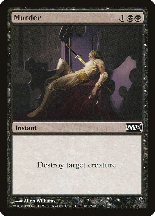 Image for Murder (101) (M13) - Magic: The Gathering